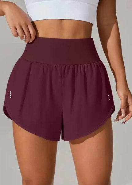 Pocketed High Waist Active Shorts - Trendsi