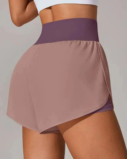 Pocketed High Waist Active Shorts - Trendsi