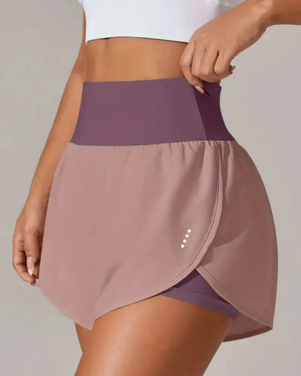 Pocketed High Waist Active Shorts - Trendsi