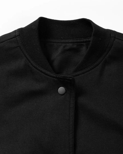 Pocketed Snap Down Long Sleeve Jacket - Trendsi