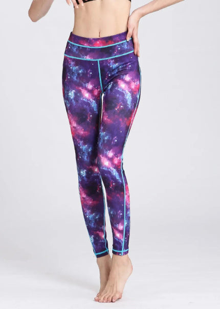 Printed Active High Waist Leggings - Trendsi