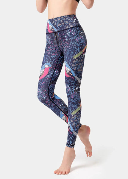 Printed High Waist Active Leggings - Trendsi