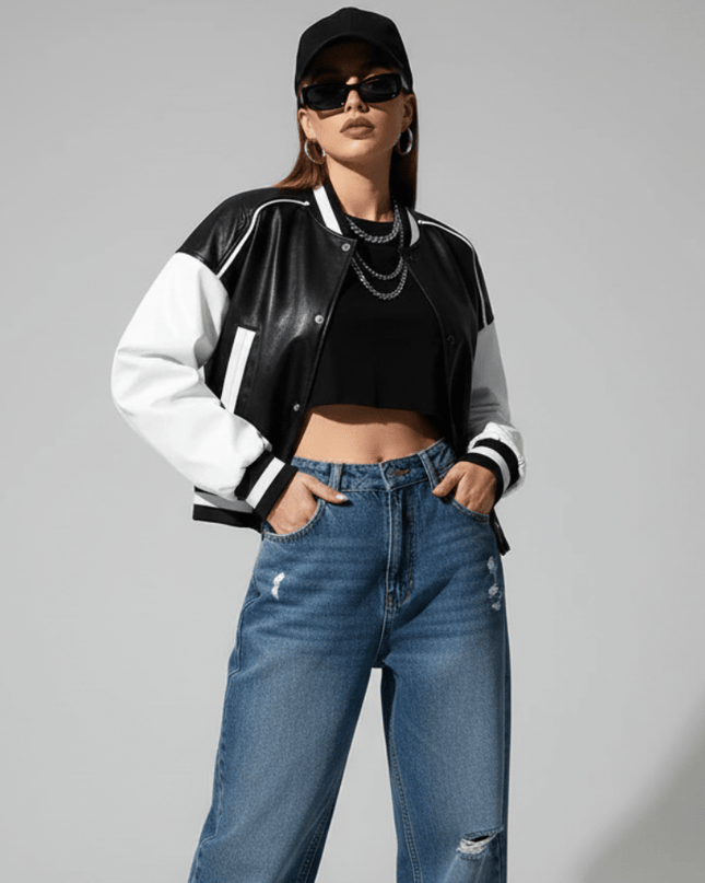 PU Leather Jacket, Lower East Side | Women - BYMANYC ® New York - NEW ARRIVALS - BYMANYC ® New York