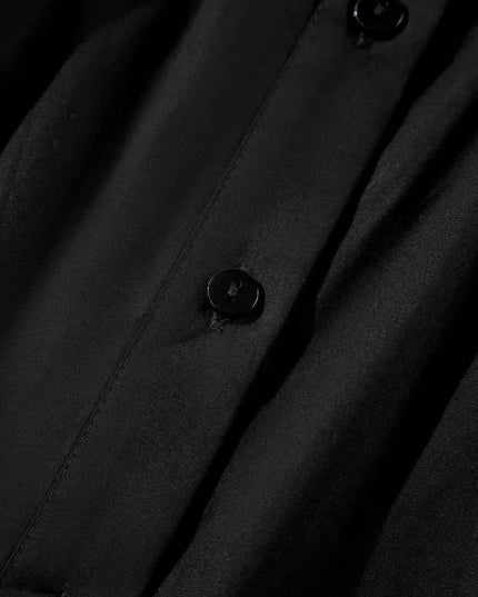 Puff Sleeve Button Down Shirt for Effortless Style and Comfort - Trendsi