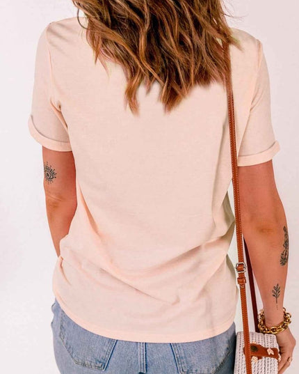 Rabbit Graphic Easter Tee Shirt - Trendsi