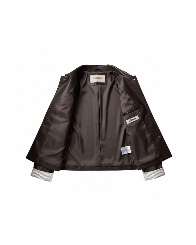 Retro PU Leather Jacket For Women, Brooklyn Heights, BYMANYC New York. - NEW ARRIVALS - BYMANYC ® New York