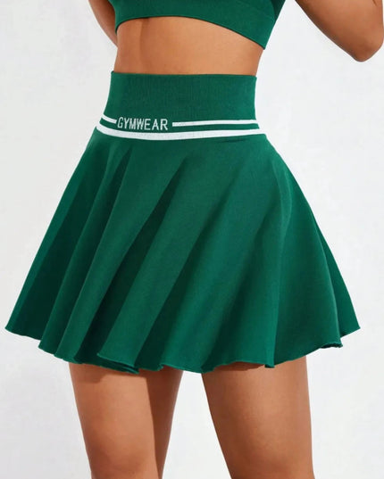 Ruched High Waist Mini Active Skirt - Trendsi