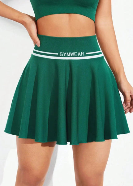 Ruched High Waist Mini Active Skirt - Trendsi