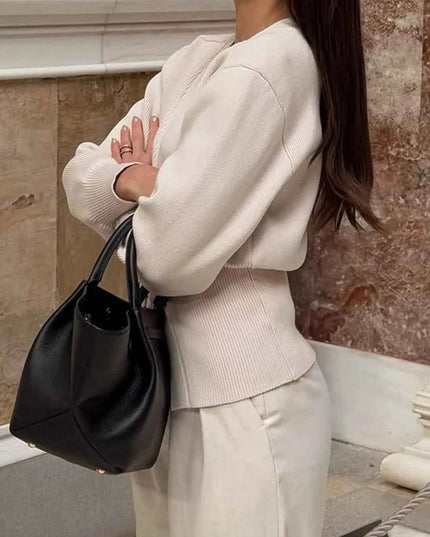 Single - Button Knit Cardigan - Trendsi