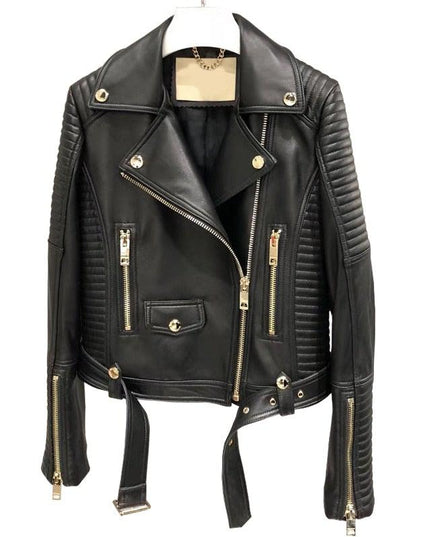 Sleuve Luxury Genuine Leather Jacket Women - Womens Leather Jacket - Inland Leather Co.