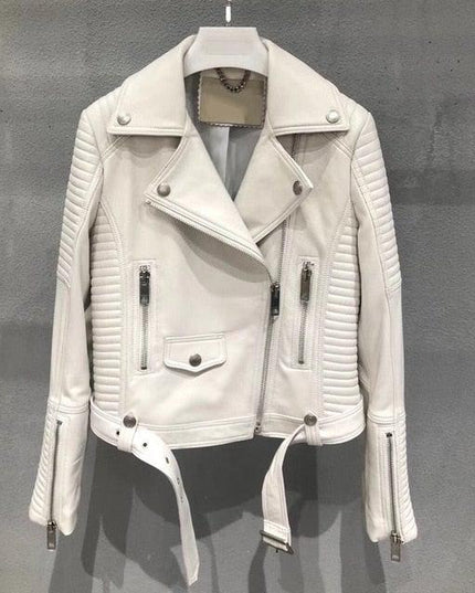 Sleuve Luxury Genuine Leather Jacket Women - Womens Leather Jacket - Inland Leather Co.