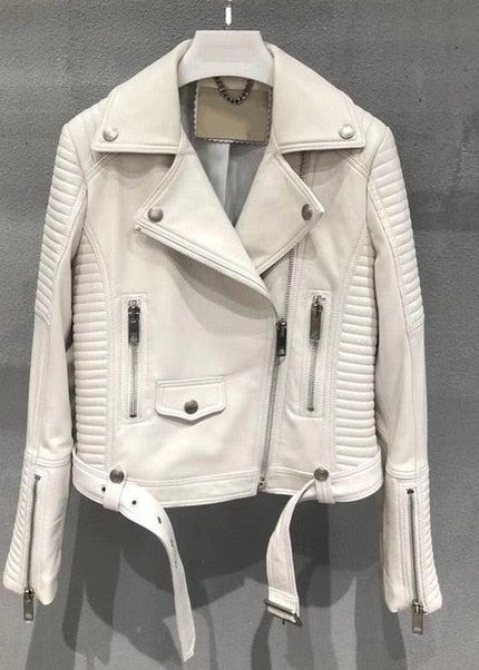 Sleuve Luxury Genuine Leather Jacket Women - Womens Leather Jacket - Inland Leather Co.