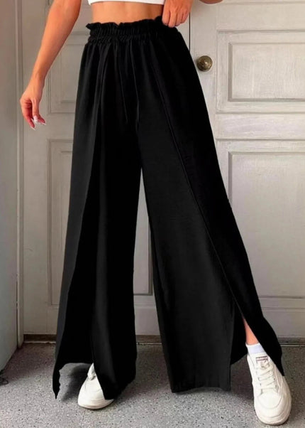 Slit Wide Leg Pants - Trendsi