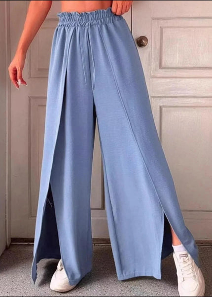 Slit Wide Leg Pants - Trendsi