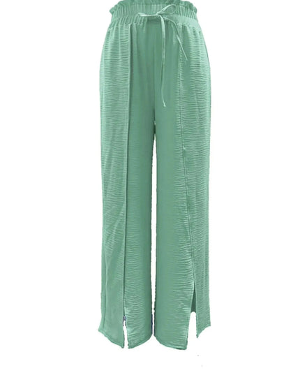 Slit Wide Leg Pants - Trendsi