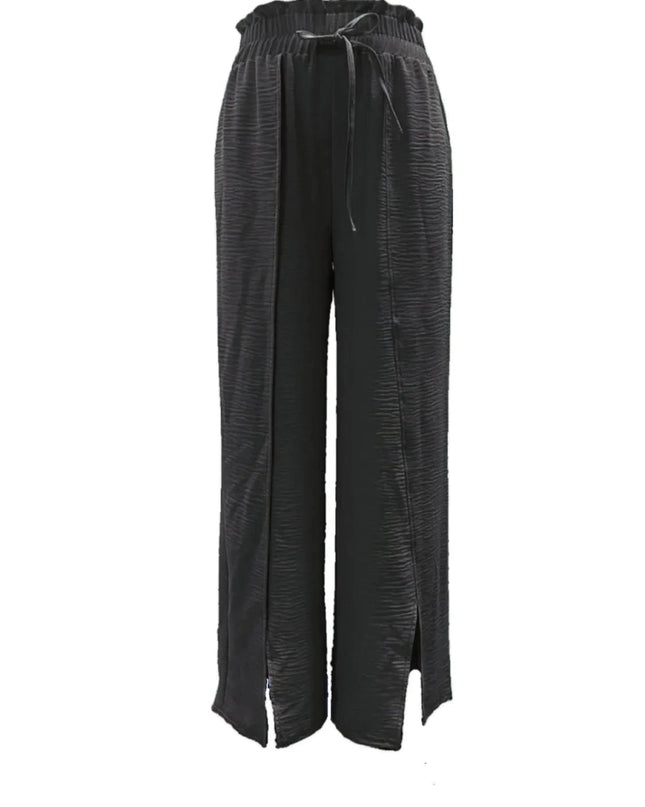 Slit Wide Leg Pants - Trendsi