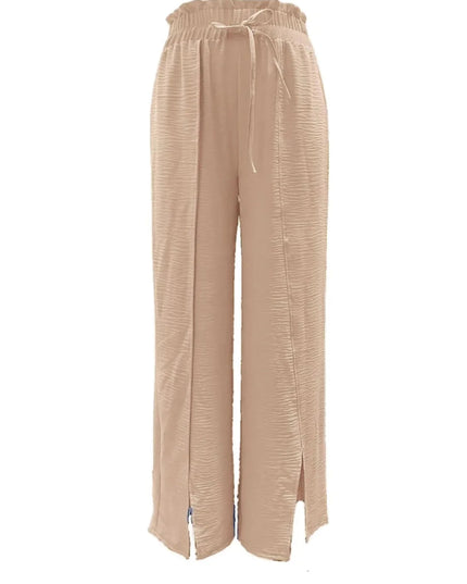 Slit Wide Leg Pants - Trendsi