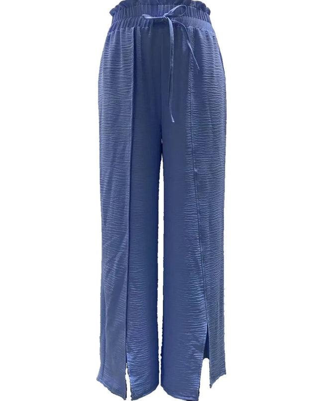 Slit Wide Leg Pants - Trendsi