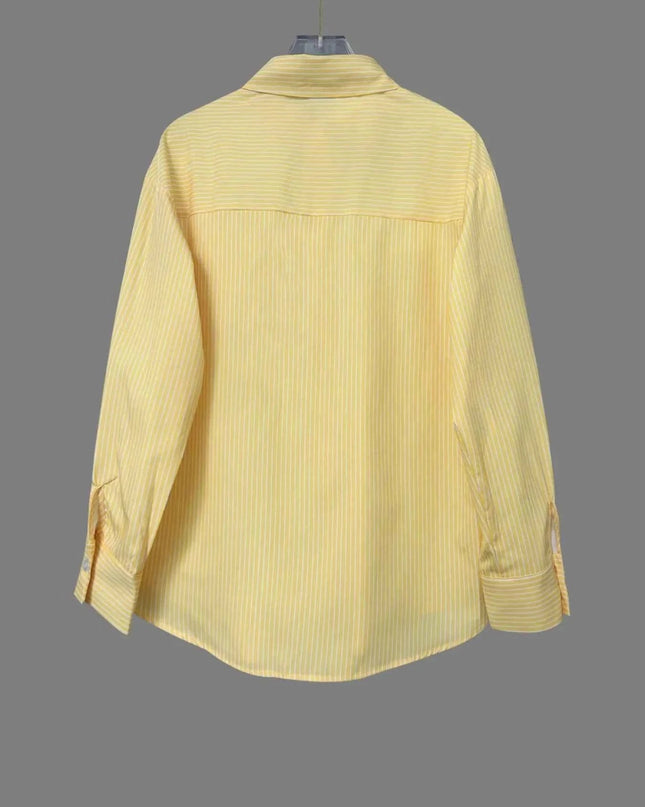 Striped Button - Down Shirt for Effortless Style and Comfort - Trendsi