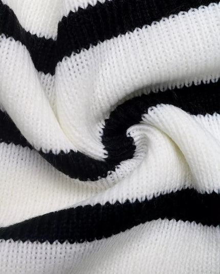 Striped Button - Front Cardigan - Trendsi