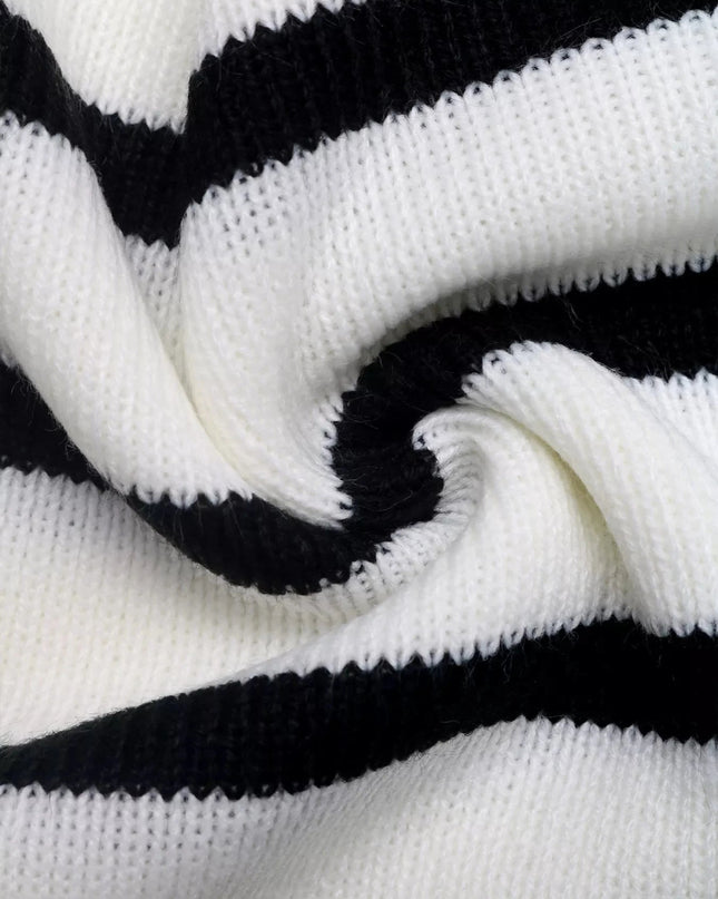 Striped Button - Front Cardigan - Trendsi