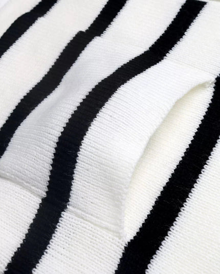 Striped Button - Front Cardigan - Trendsi