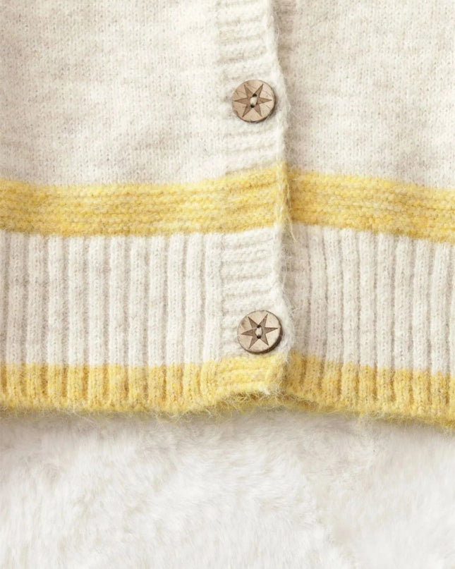 Striped Button - Up Cozy Cardigan - Trendsi