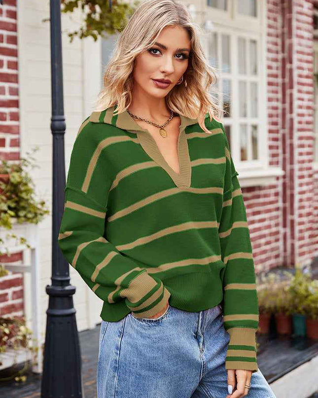 Striped Knit Top