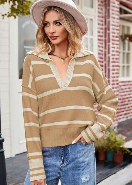 Striped Knit Top