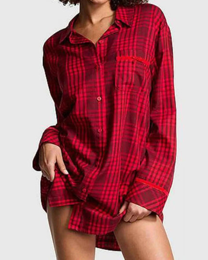 Striped Long Sleeve Button - Up Shirt - Trendsi
