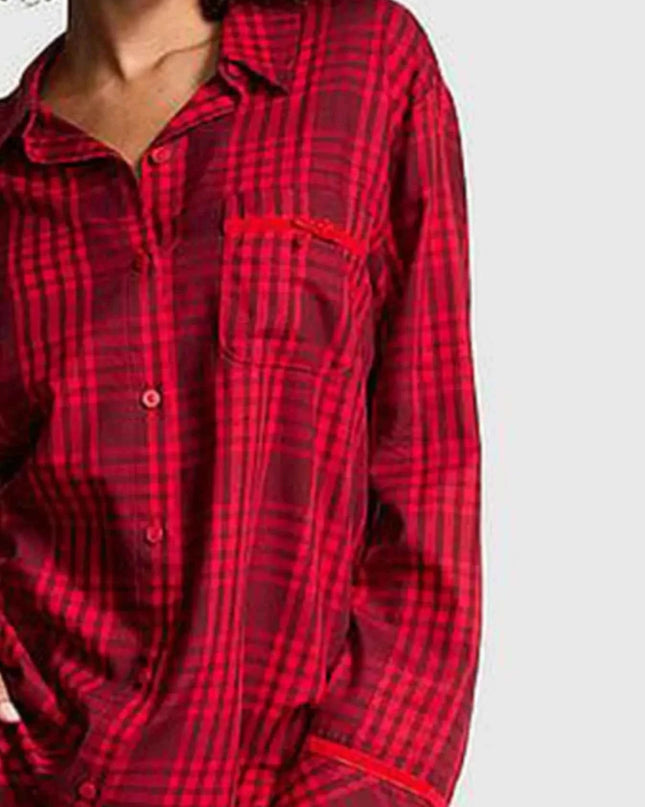 Striped Long Sleeve Button - Up Shirt - Trendsi