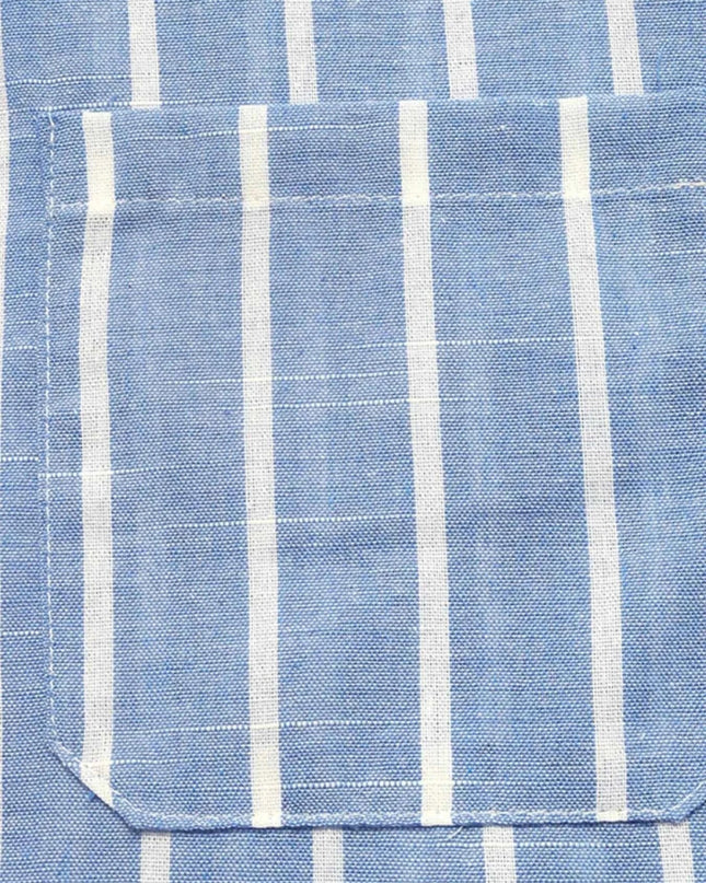 Striped Oversized Button - Down Shirt - Trendsi