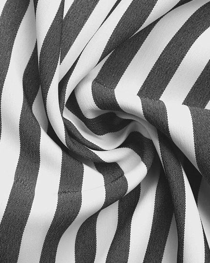 Striped Oversized Button - Up Shirt - Trendsi