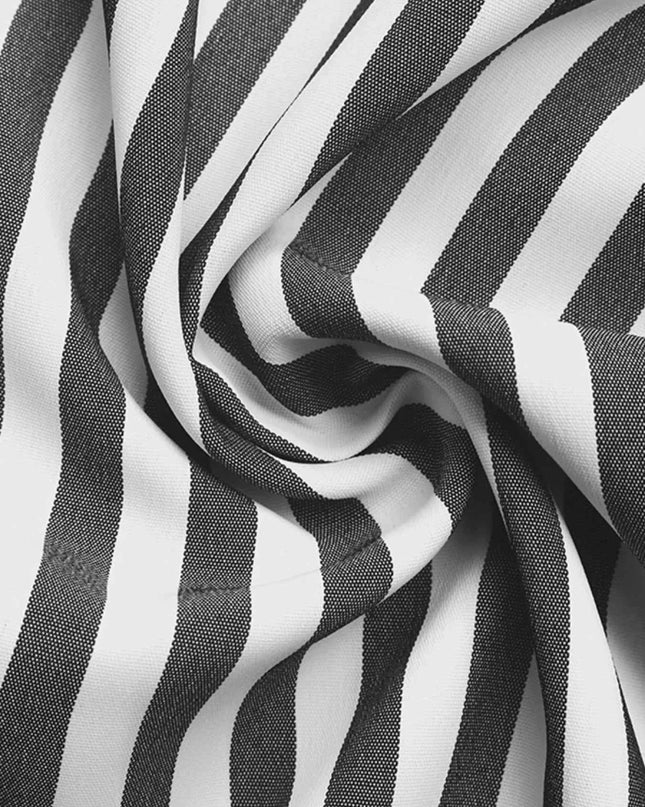 Striped Oversized Button - Up Shirt - Trendsi