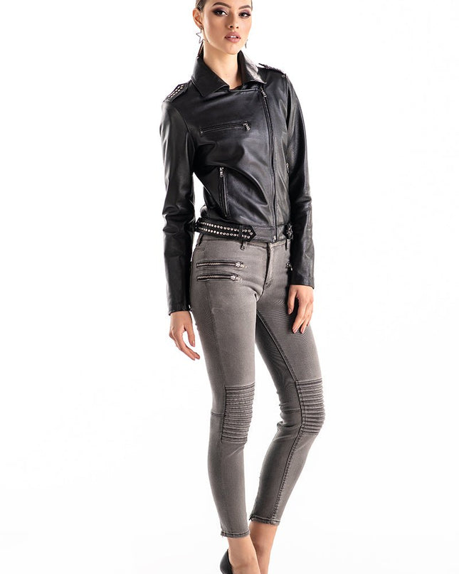 Stylish Men's Black Leather Jacket - Genuine Nappa Outerwear - Leather Jackets - Buy Me Fur Ltd