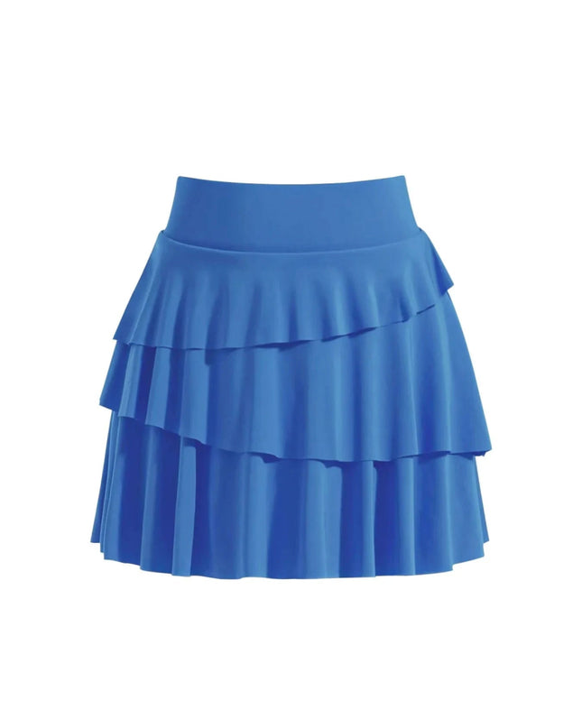 Tiered Ruffle Active Skort - Trendsi