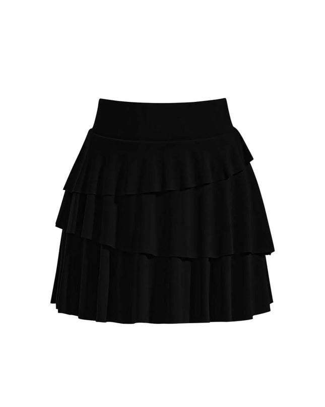 Tiered Ruffle Active Skort - Trendsi