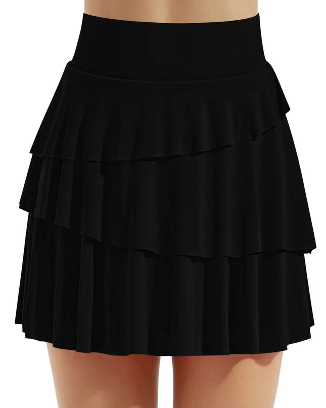 Tiered Ruffle Active Skort - Trendsi