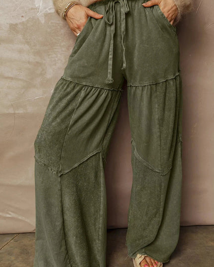 Tiered Wide Leg Pants - Trendsi