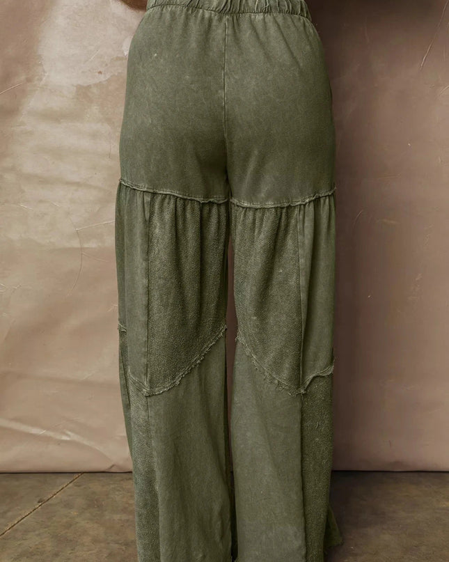 Tiered Wide Leg Pants - Trendsi