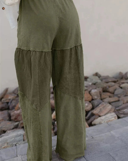 Tiered Wide Leg Pants - Trendsi