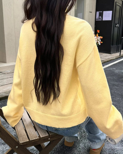 Turtleneck Long Sleeve Sweater - Trendsi