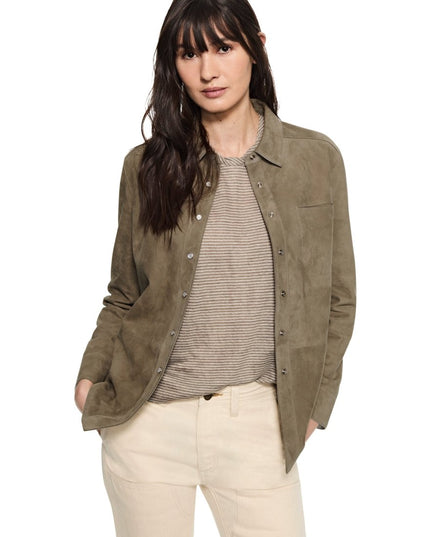 Ultra-Fine Suede Shirt Jacket