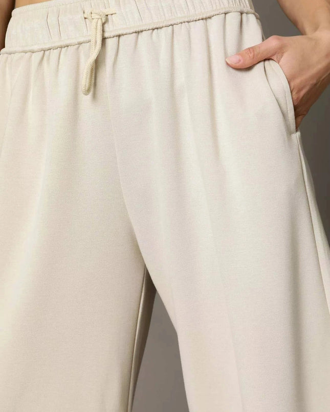 Umgee Elastic Drawstring Waistband Wide Leg Pants - Trendsi