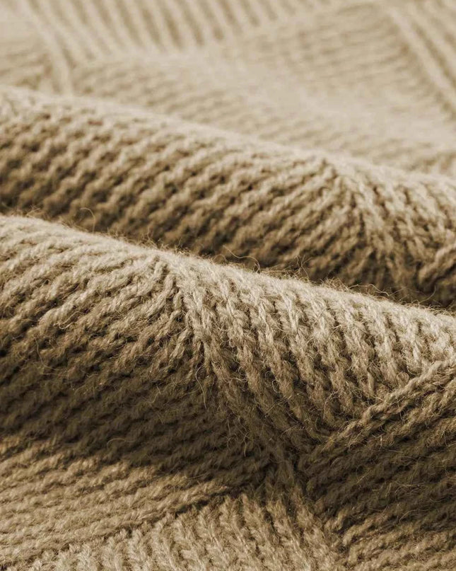 V - Neck Batwing Sleeve Sweater - Trendsi