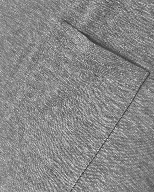 V - Neck Pocket T-Shirt - Trendsi