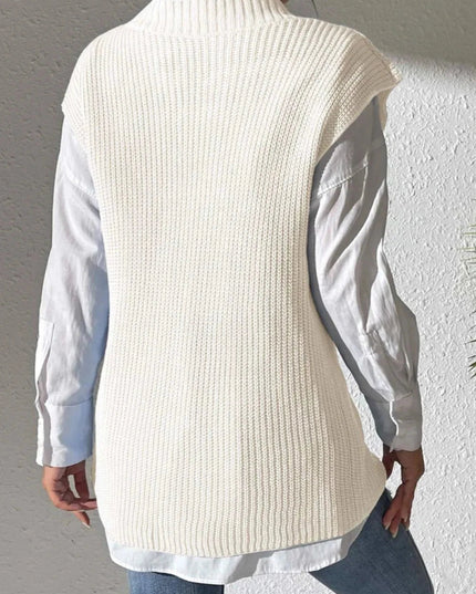 V - Neck Sweater Vest - Trendsi