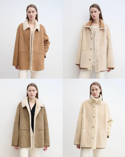 Reversible Wool Shearling Jacket