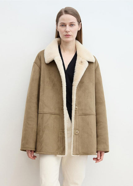 Reversible Wool Shearling Jacket