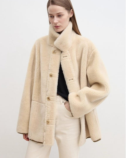 Reversible Wool Shearling Jacket